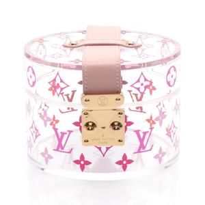 LOUIS VUITTON Bow Scott accessories leather acrylic pink multicolor